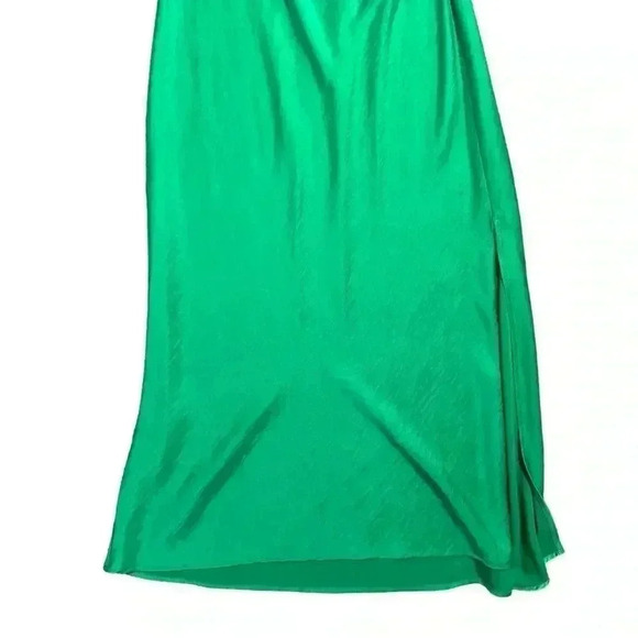 HOUSE OF HARLOW 1960 Square Neckline Long Green Dress Size L - Picture 4 of 6